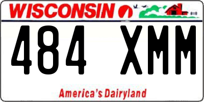 WI license plate 484XMM