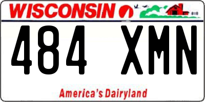 WI license plate 484XMN