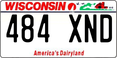 WI license plate 484XND