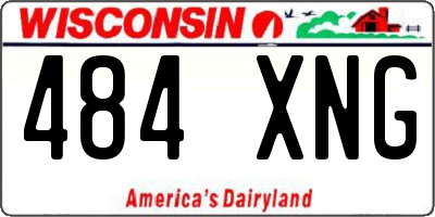 WI license plate 484XNG