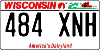 WI license plate 484XNH