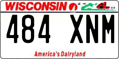 WI license plate 484XNM