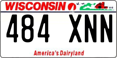 WI license plate 484XNN