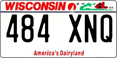 WI license plate 484XNQ