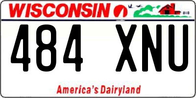 WI license plate 484XNU