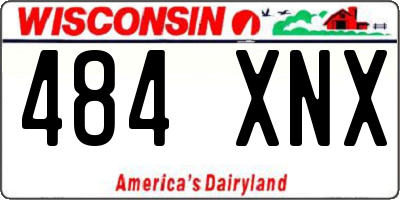 WI license plate 484XNX