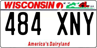 WI license plate 484XNY