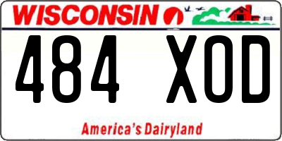 WI license plate 484XOD