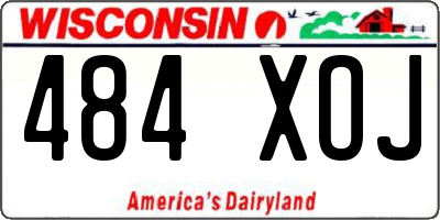 WI license plate 484XOJ