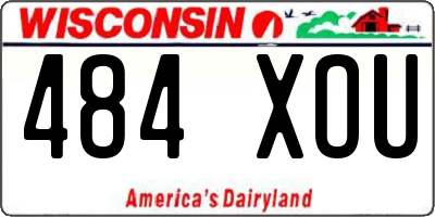 WI license plate 484XOU