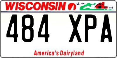 WI license plate 484XPA