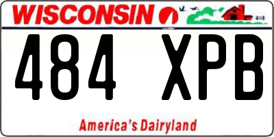 WI license plate 484XPB