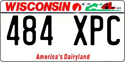 WI license plate 484XPC