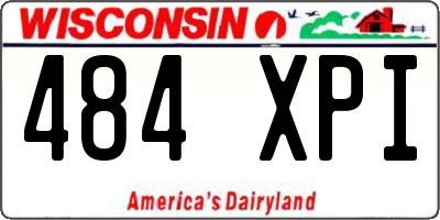 WI license plate 484XPI