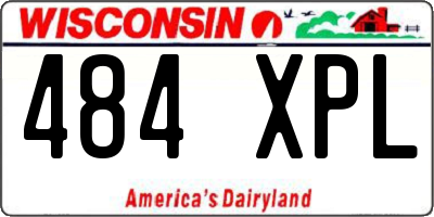 WI license plate 484XPL