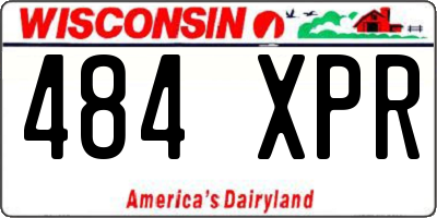 WI license plate 484XPR