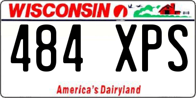 WI license plate 484XPS