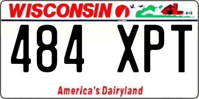 WI license plate 484XPT