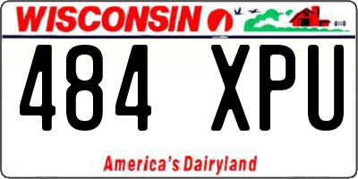 WI license plate 484XPU