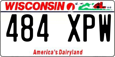 WI license plate 484XPW
