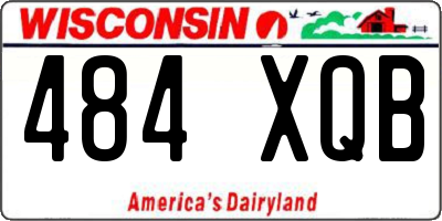WI license plate 484XQB