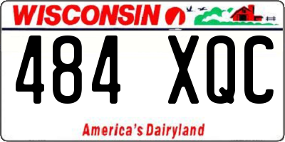 WI license plate 484XQC