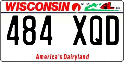 WI license plate 484XQD