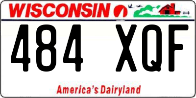 WI license plate 484XQF
