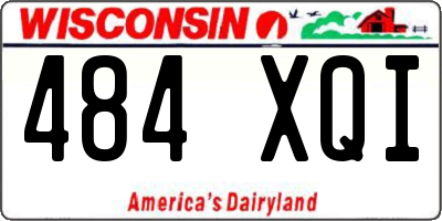 WI license plate 484XQI