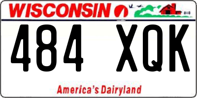 WI license plate 484XQK