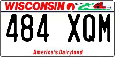 WI license plate 484XQM