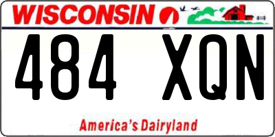 WI license plate 484XQN