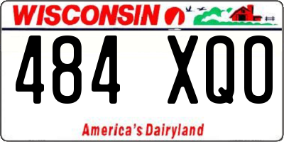 WI license plate 484XQO