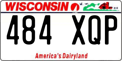 WI license plate 484XQP