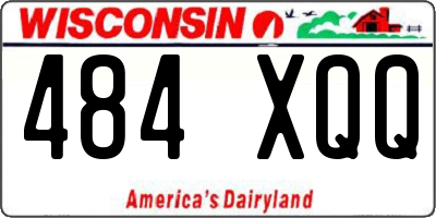 WI license plate 484XQQ