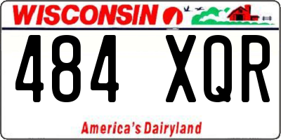 WI license plate 484XQR
