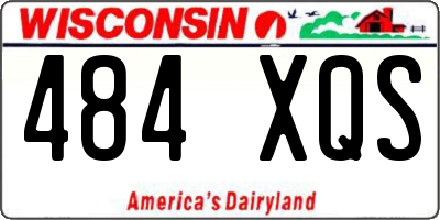 WI license plate 484XQS
