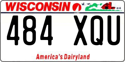 WI license plate 484XQU