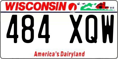 WI license plate 484XQW