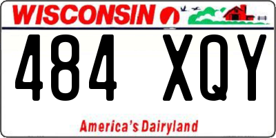 WI license plate 484XQY