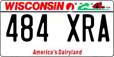 WI license plate 484XRA