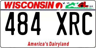 WI license plate 484XRC