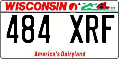 WI license plate 484XRF
