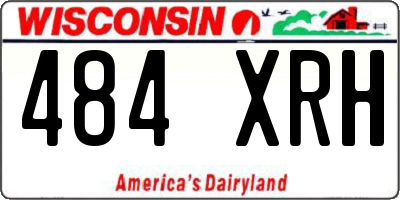 WI license plate 484XRH