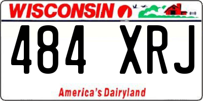 WI license plate 484XRJ