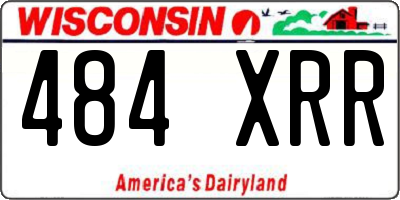 WI license plate 484XRR