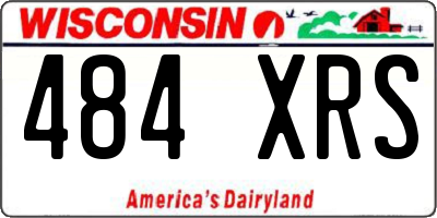 WI license plate 484XRS