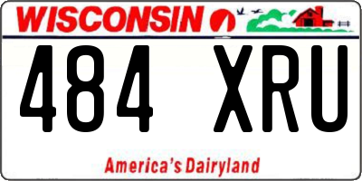 WI license plate 484XRU