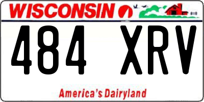 WI license plate 484XRV