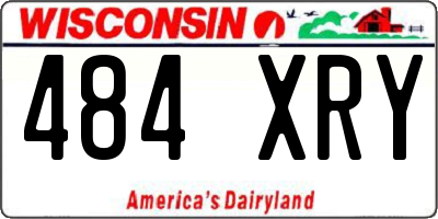 WI license plate 484XRY